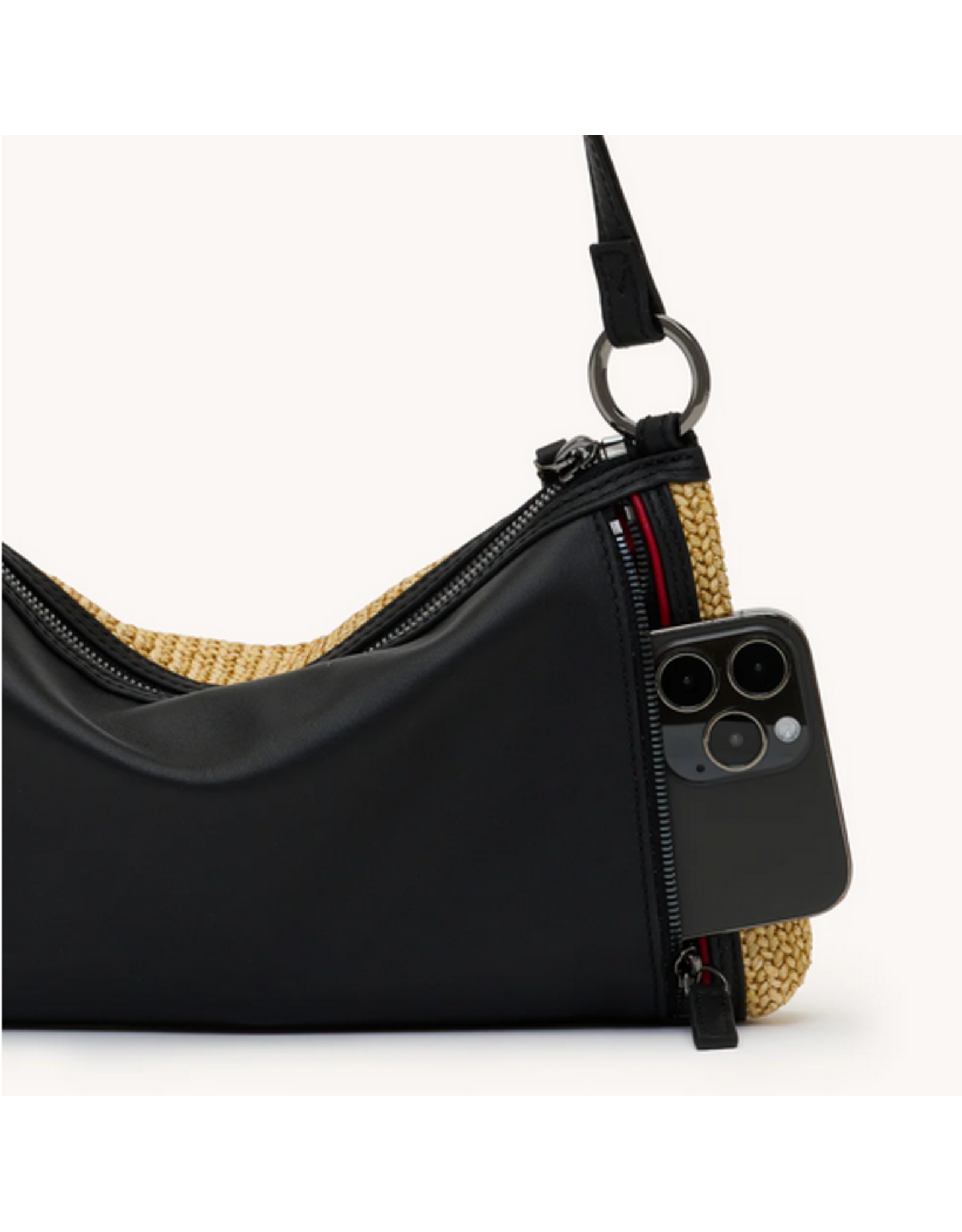 Hammitt Hammitt 17790 Kyle Noir Smooth Raffia