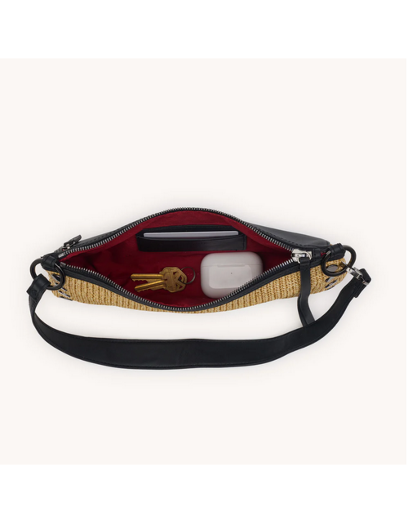 Hammitt Hammitt 17790 Kyle Noir Smooth Raffia