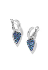 Brighton Brighton JA0297 Love Messages B Love Blue Heart Earrings