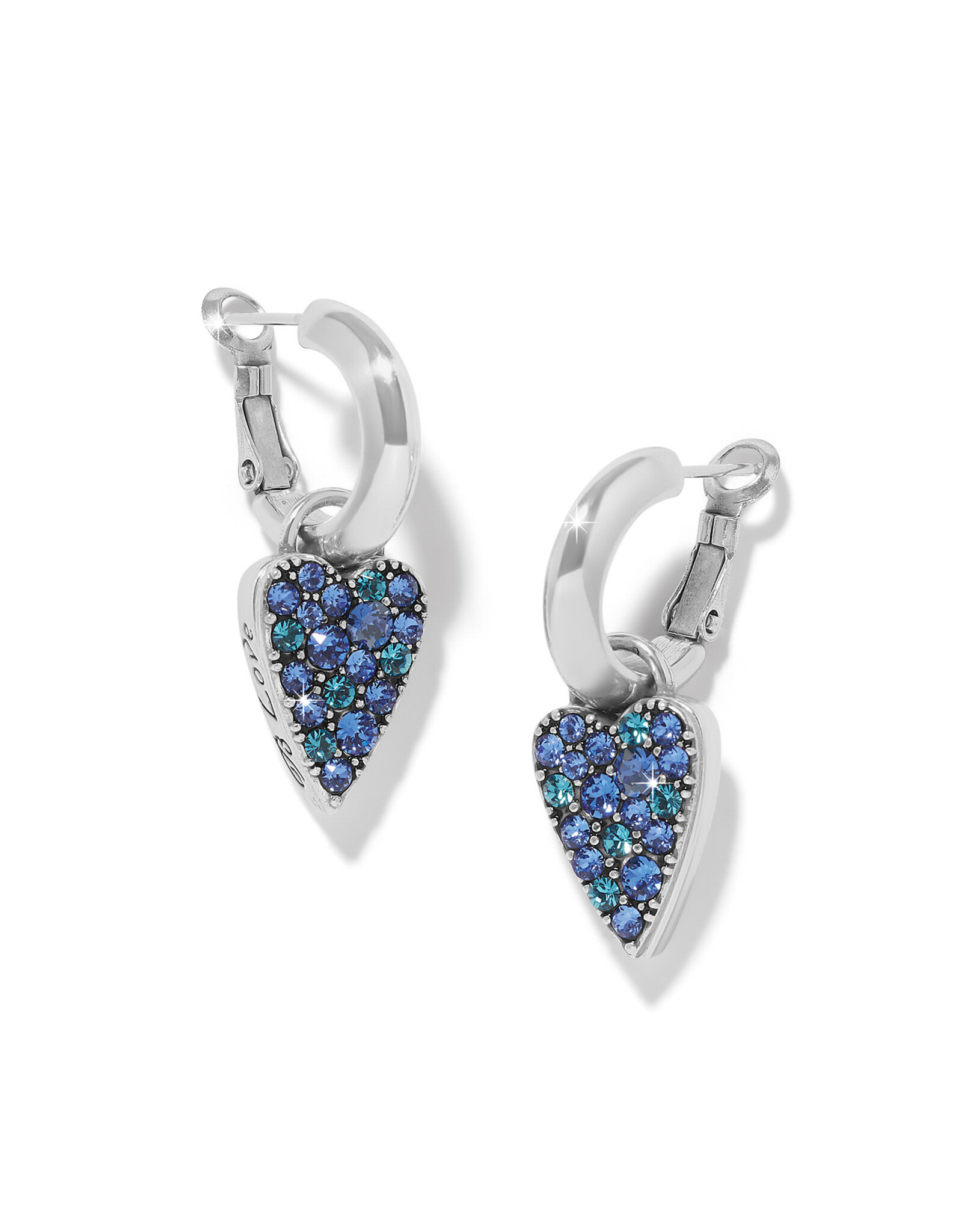 Brighton Brighton JA0297 Love Messages B Love Blue Heart Earrings