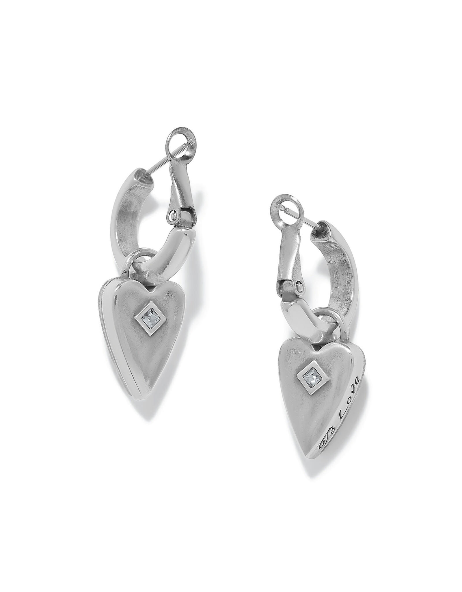 Brighton Brighton JA0297 Love Messages B Love Blue Heart Earrings
