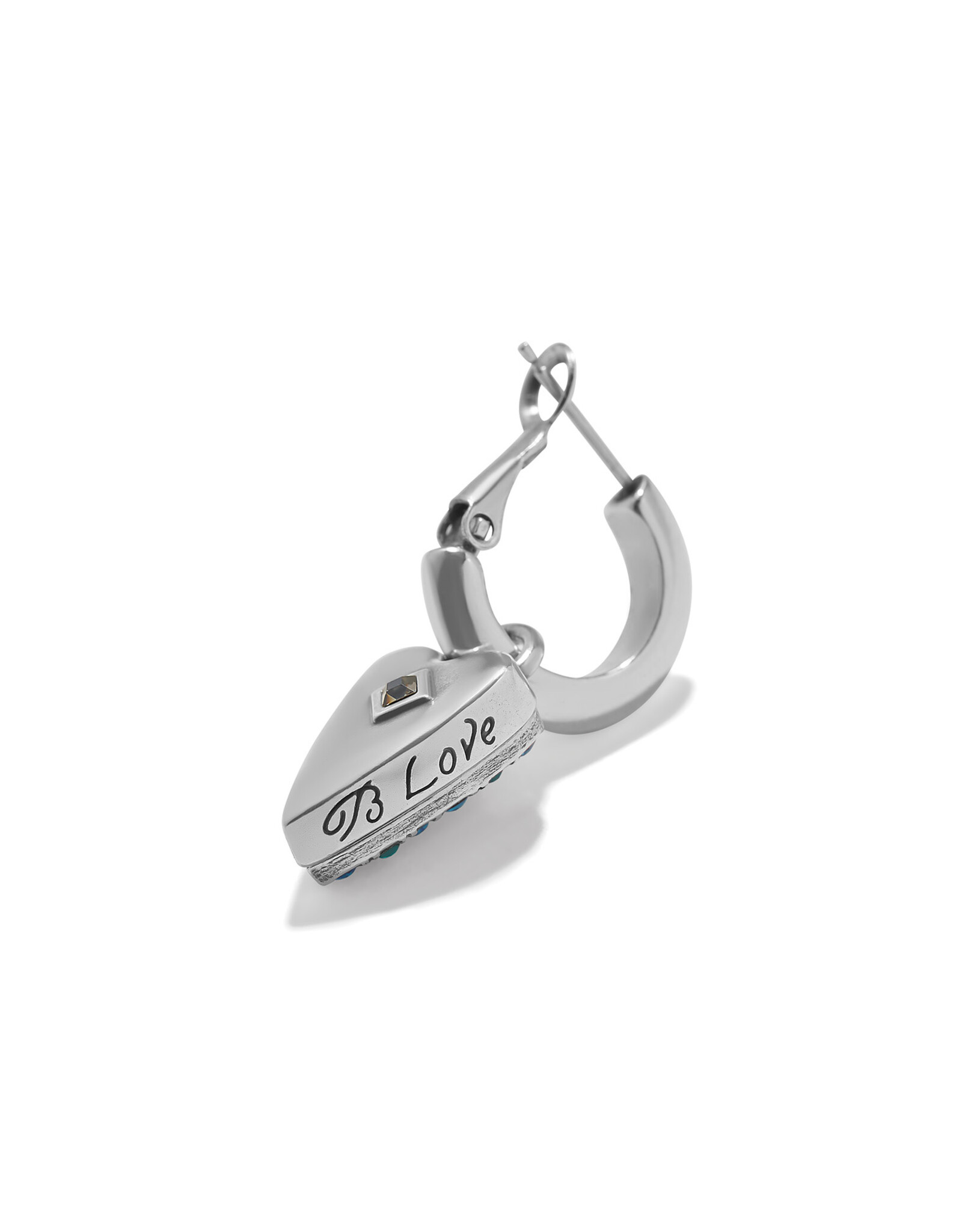 Brighton Brighton JA0297 Love Messages B Love Blue Heart Earrings