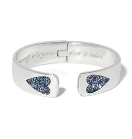 Brighton Brighton JF0438 Love Messages B You Blue Hinged Bangle