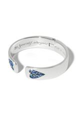 Brighton Brighton JF0438 Love Messages B You Blue Hinged Bangle