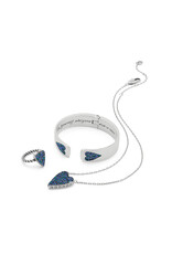 Brighton Brighton JM0199 Love Messages Love Knows Blue Heart Necklace