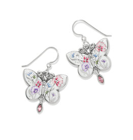 Brighton JA0320 La Tulipe Butterfly Fence Wire Earrings