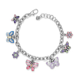 Brighton Brighton JF0461 La Tulipe Butterfly Charm Bracelet