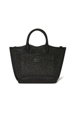 Brighton Brighton H73913 Biancca Medium Straw Tote Black