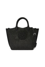 Brighton Brighton H73913 Biancca Medium Straw Tote Black