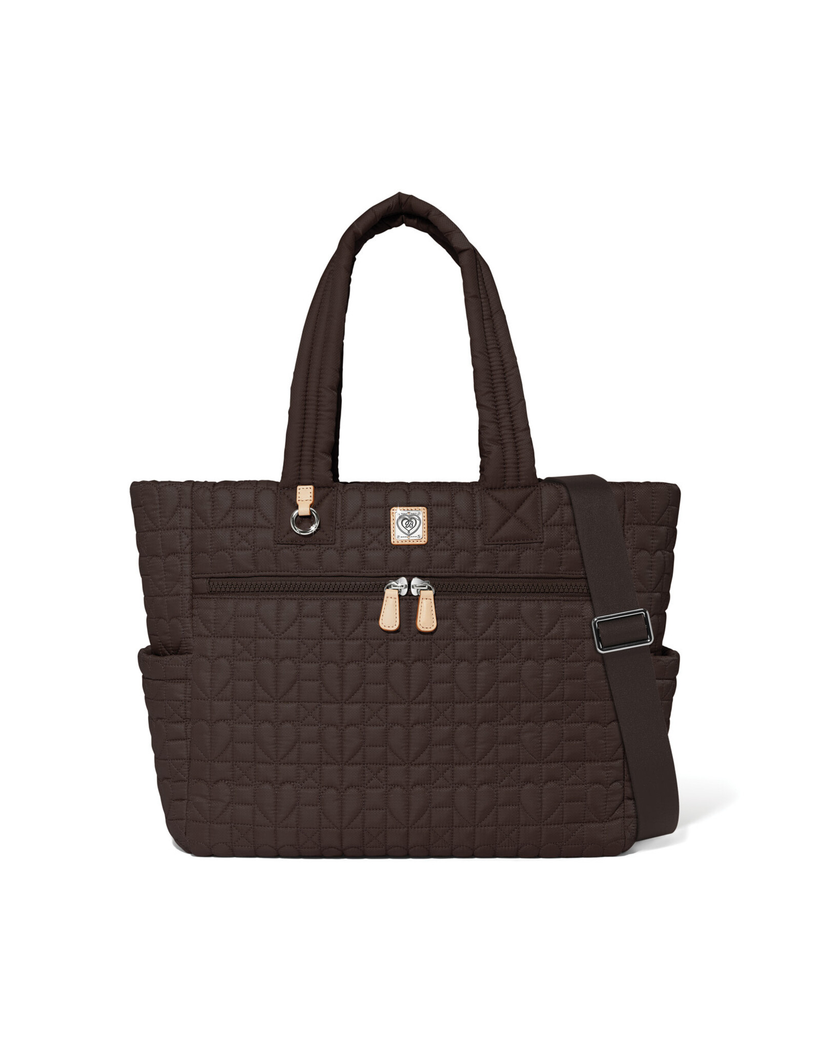 Brighton Brighon H55348 Heart Beat Amara Large Tote Cocoa