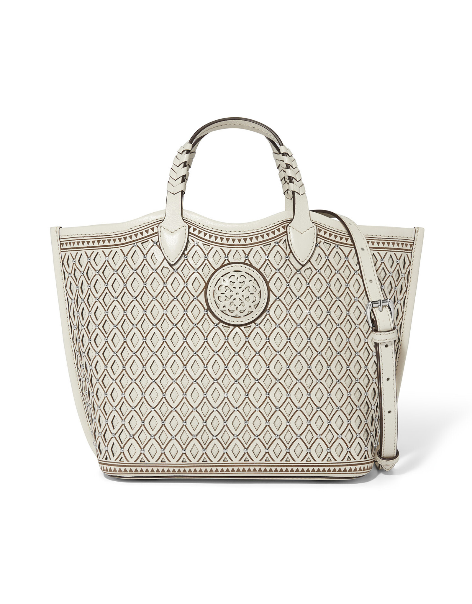 Brighton Brighton H38662 White Ferrara Liv Medium Tote