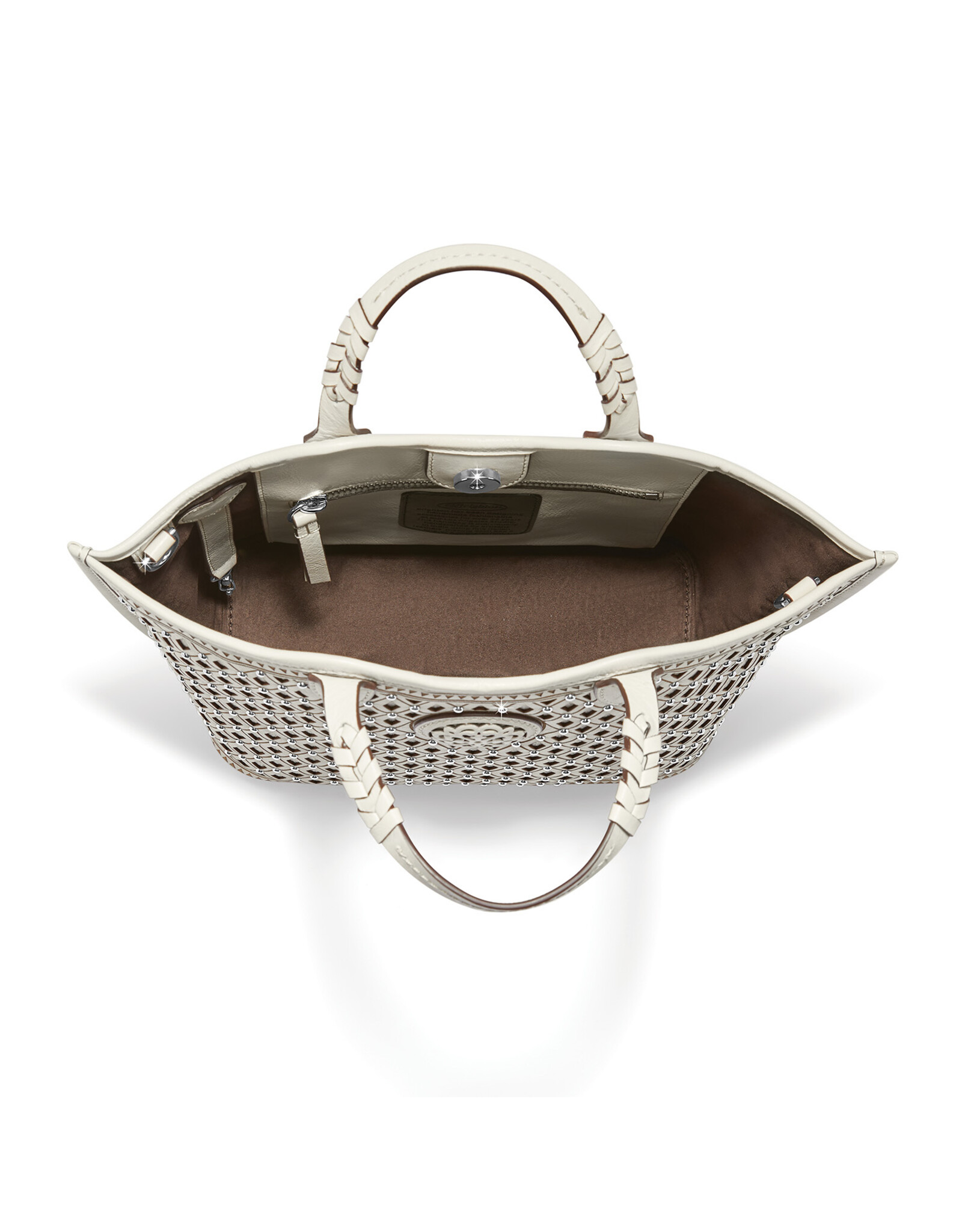 Brighton Brighton H38662 White Ferrara Liv Medium Tote