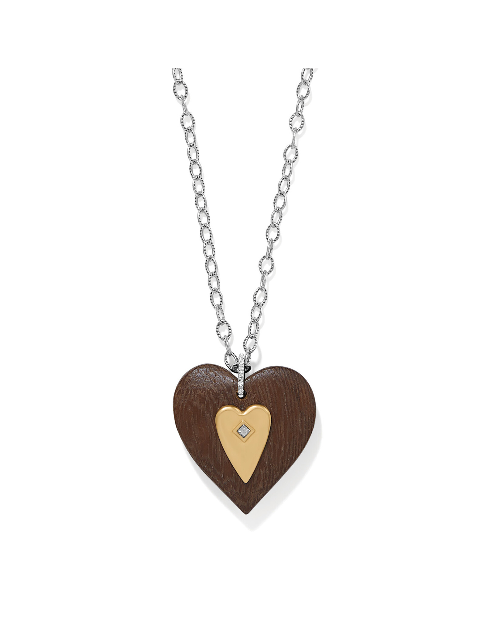Brighton Brighton JM0202 Love Message B Love Wood Necklace