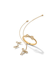 Brighton Brighton JF0447 Illumina Bow Gold Hnged Bangle