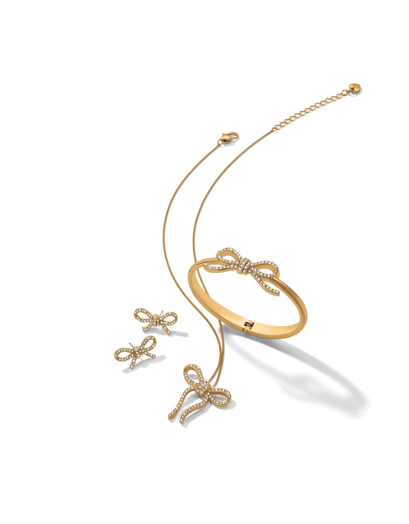 Brighton Brighton JF0447 Illumina Bow Gold Hnged Bangle