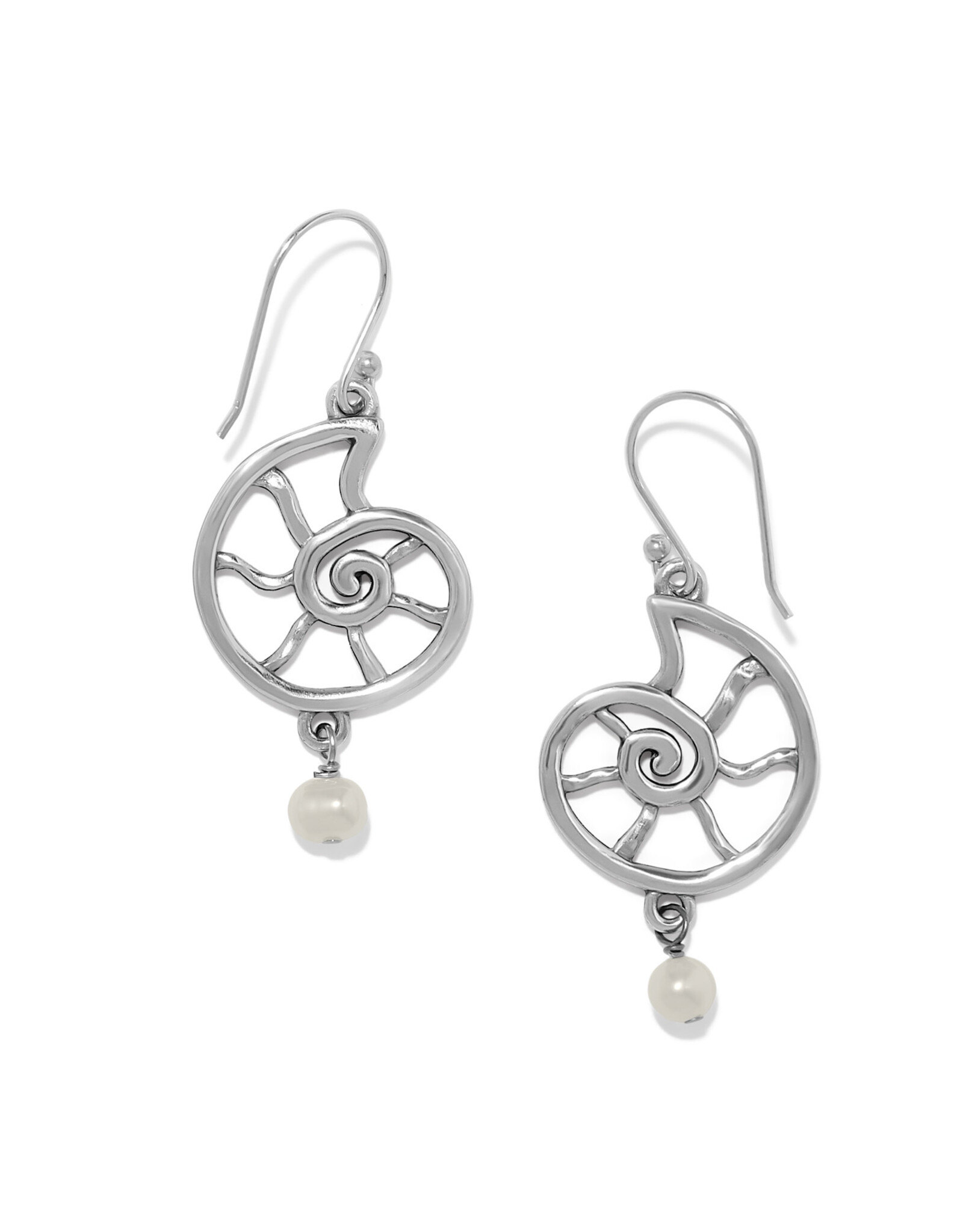 Brighton Brighton JA0334 Lunar Tide Nautilus Reversible French Wire Earrings