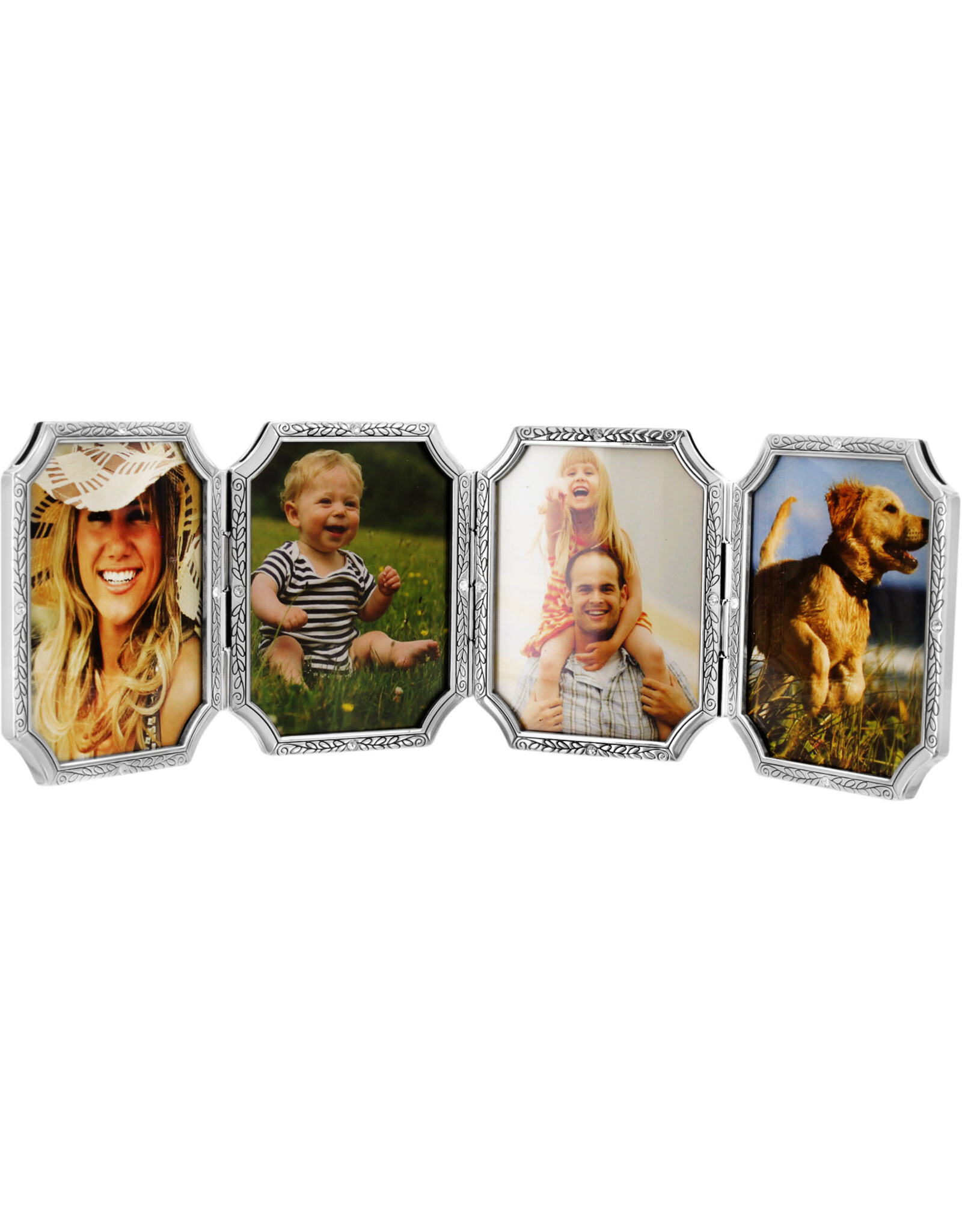 Brighton Brighton G10640 Silver Tapestry 4 Picture Frame