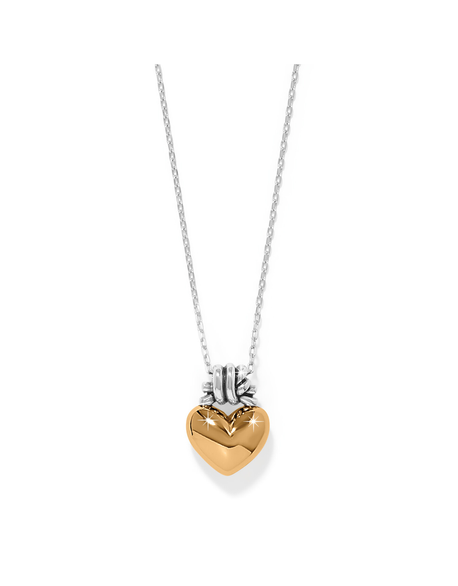 Brighton Brighton JM0206 Interlok Love Knot Heart Necklace