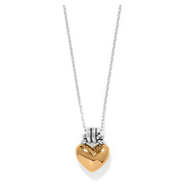 Brighton Brighton JM0206 Interlok Love Knot Heart Necklace