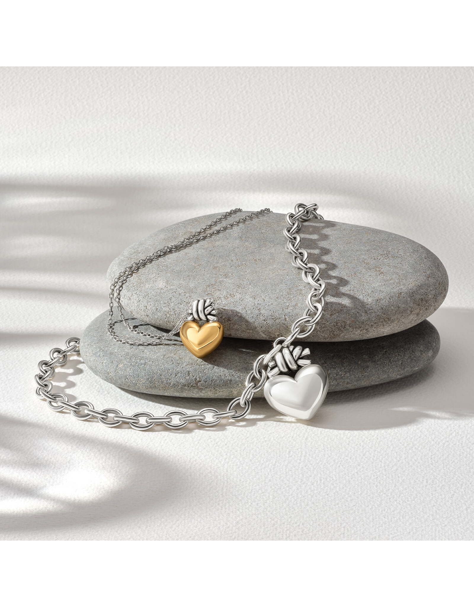 Brighton Brighton JM0206 Interlok Love Knot Heart Necklace