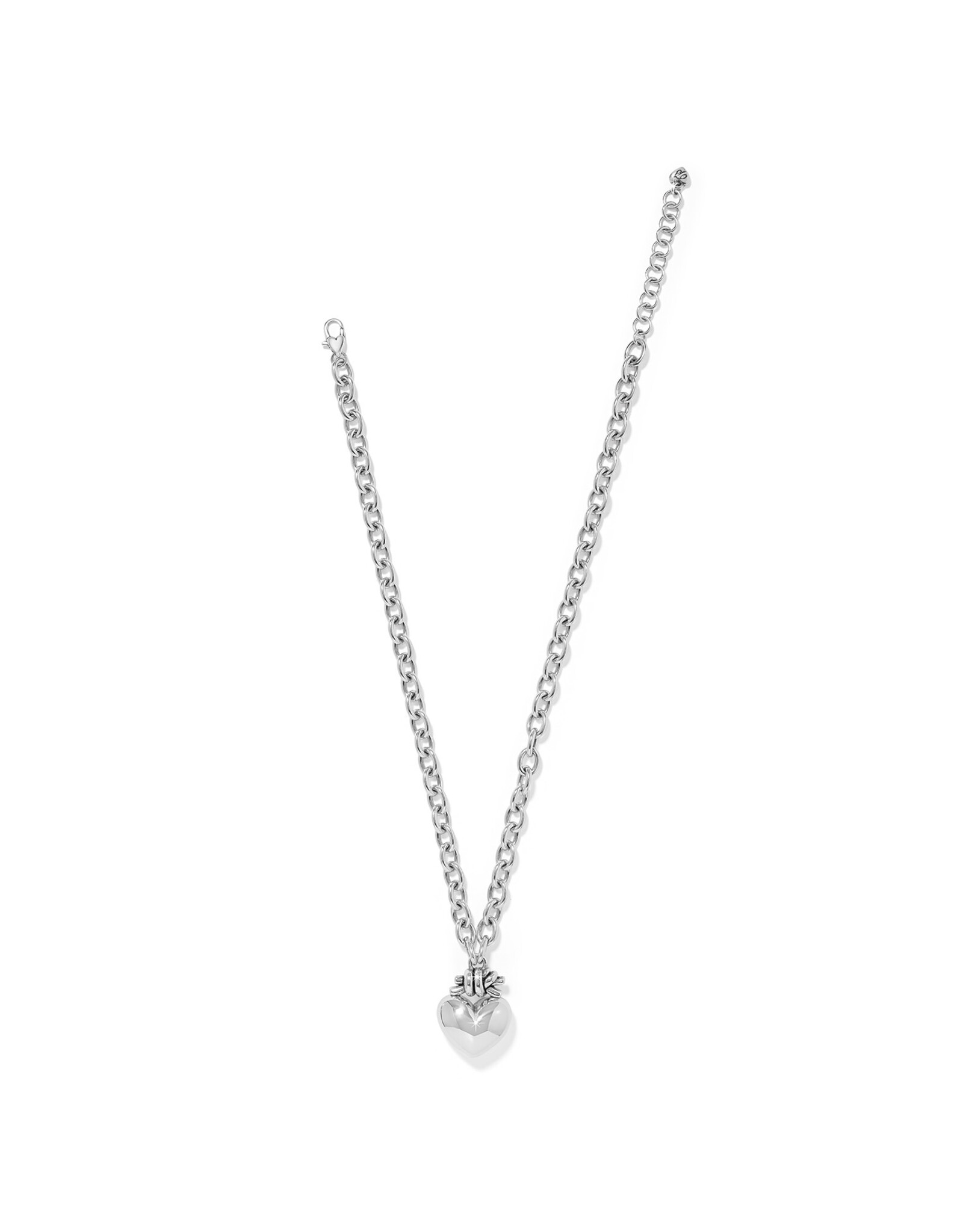 Brighton Brighton JM0207 Interlok  Love Knot Large Heart Necklace