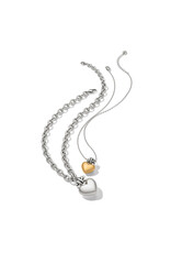 Brighton Brighton JM0207 Interlok  Love Knot Large Heart Necklace
