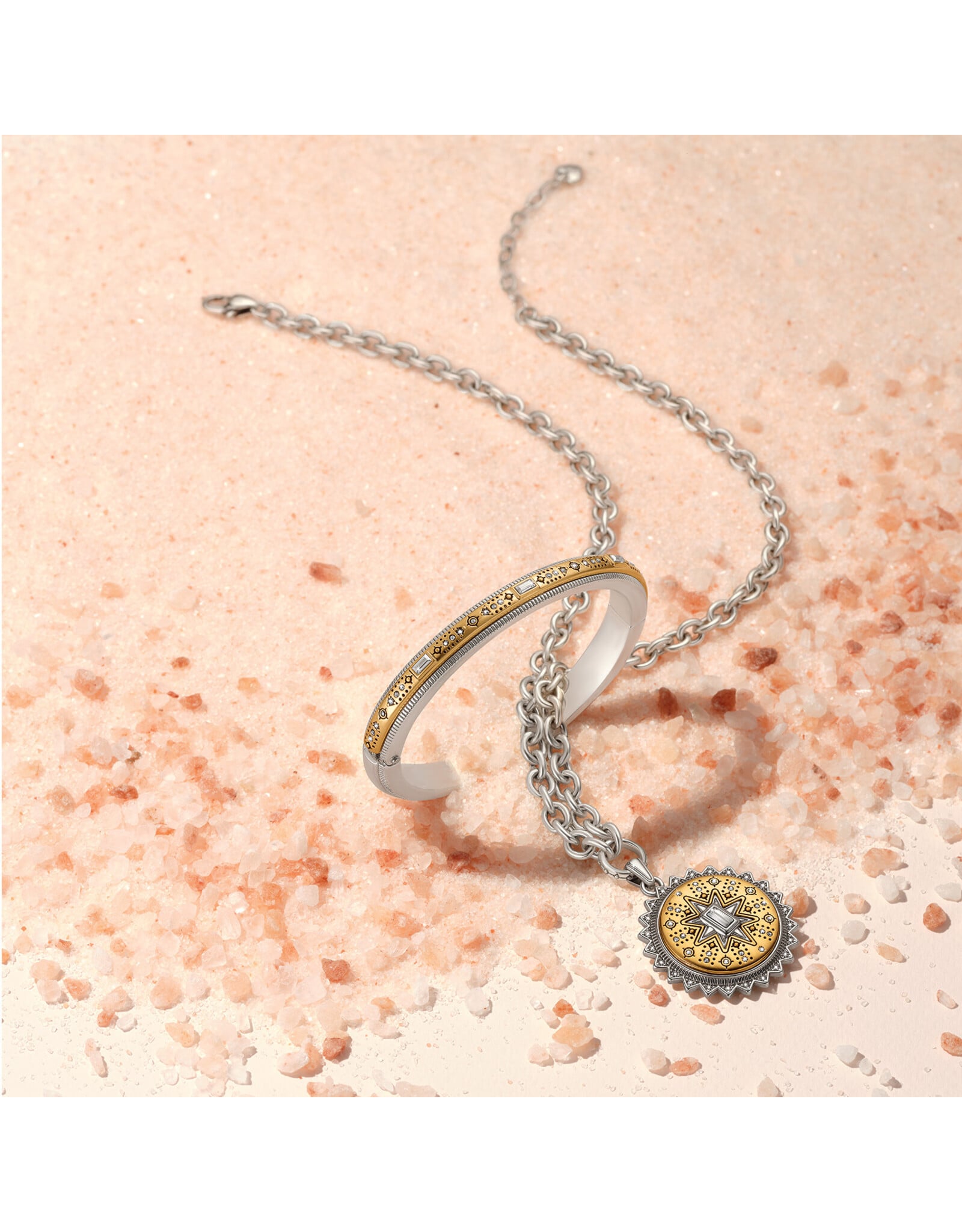 Brighton Brighton JF0434 Mosaic Nova Hinged Bangle