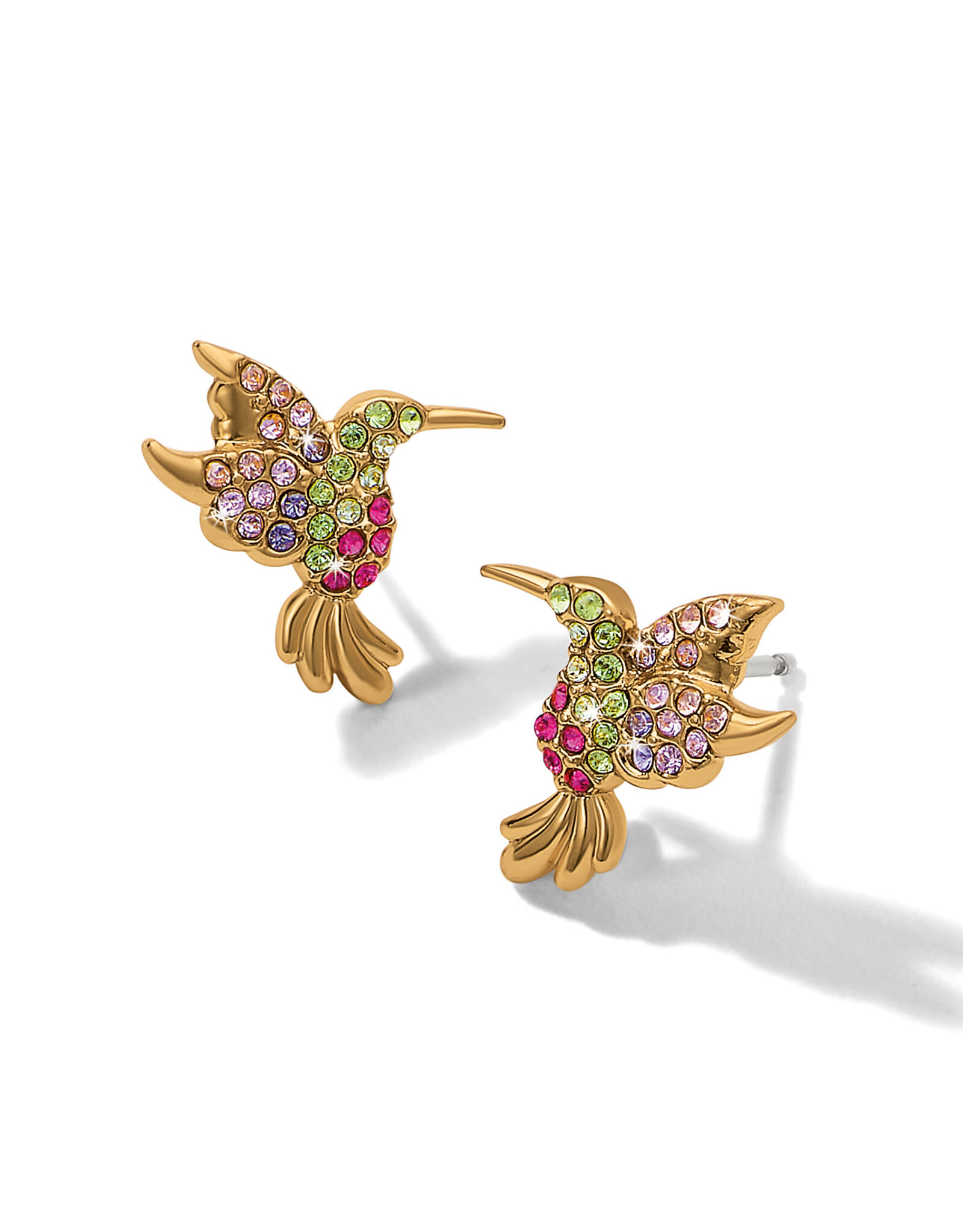 Brighton Brighton JA0328 Enchanting Gem Hummingbird Post Earrings