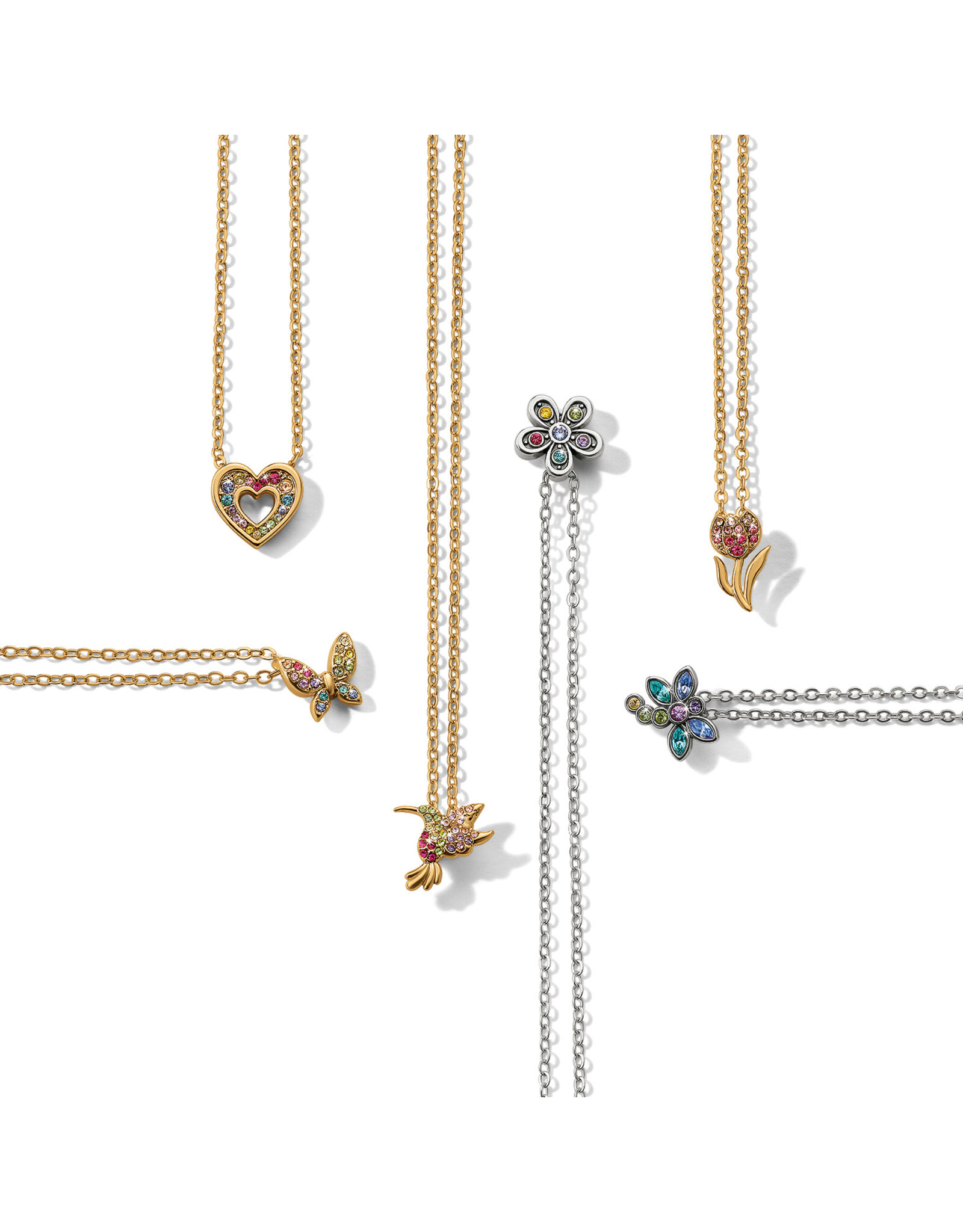 Brighton Brighton JM0237 Enchanting Gem Hummingbird Necklace