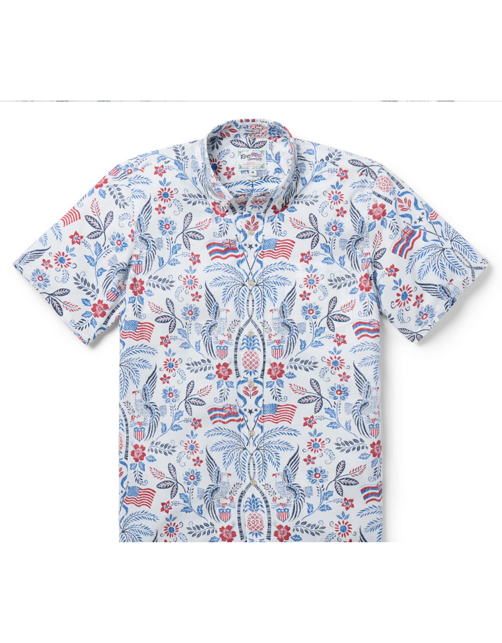 Reyn Spooner Reyn M700112526 Summer Commemorative 2026 BF White