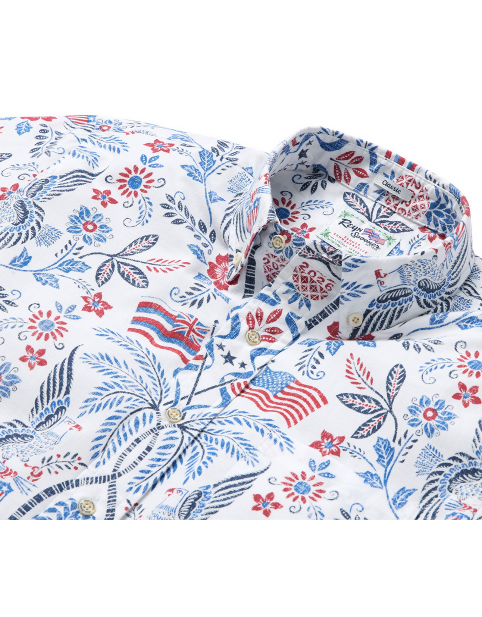 Reyn Spooner Reyn M700112526 Summer Commemorative 2026 BF White