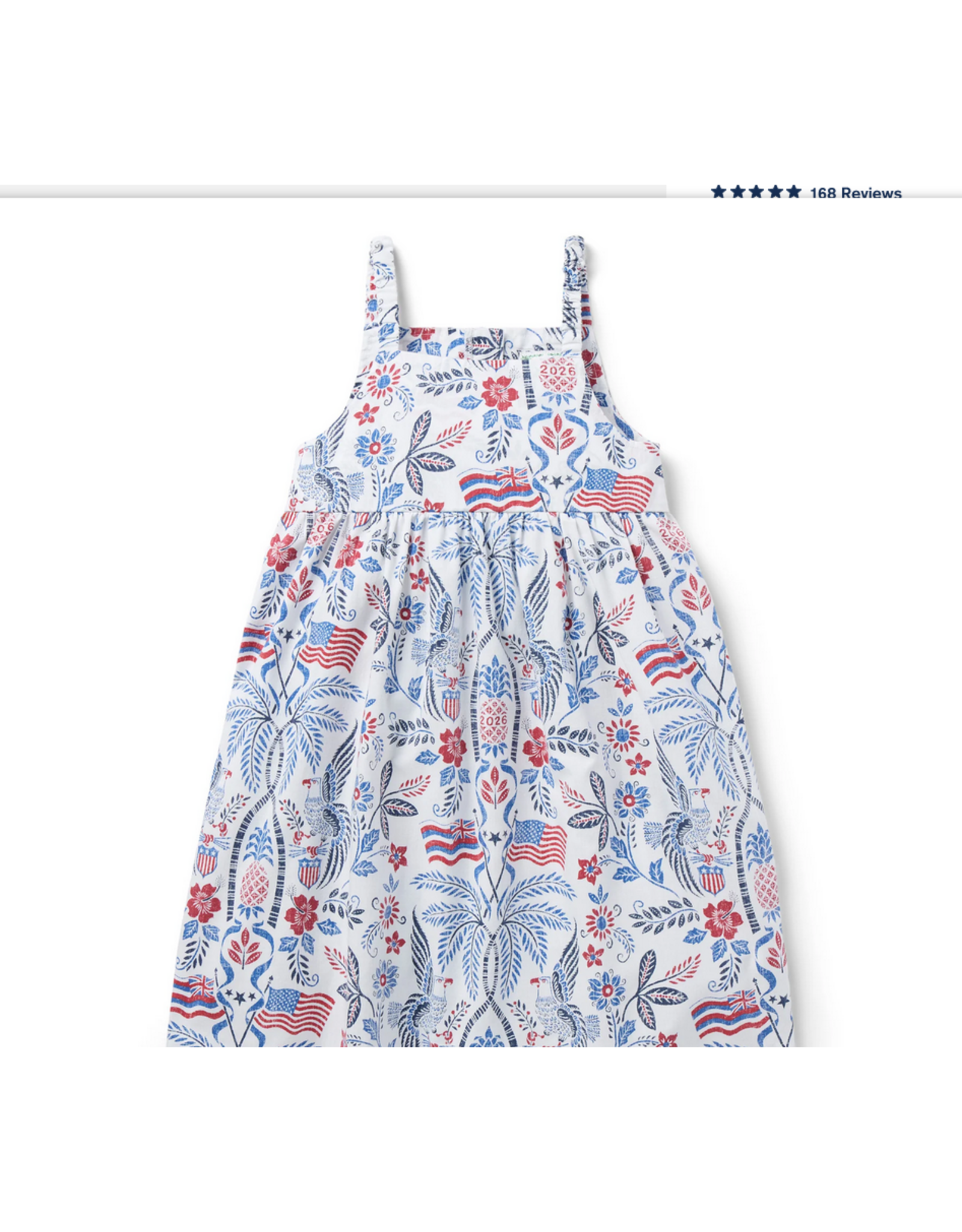Reyn Spooner Reyn K700191226 Summer Commemorative White Kids Sundress
