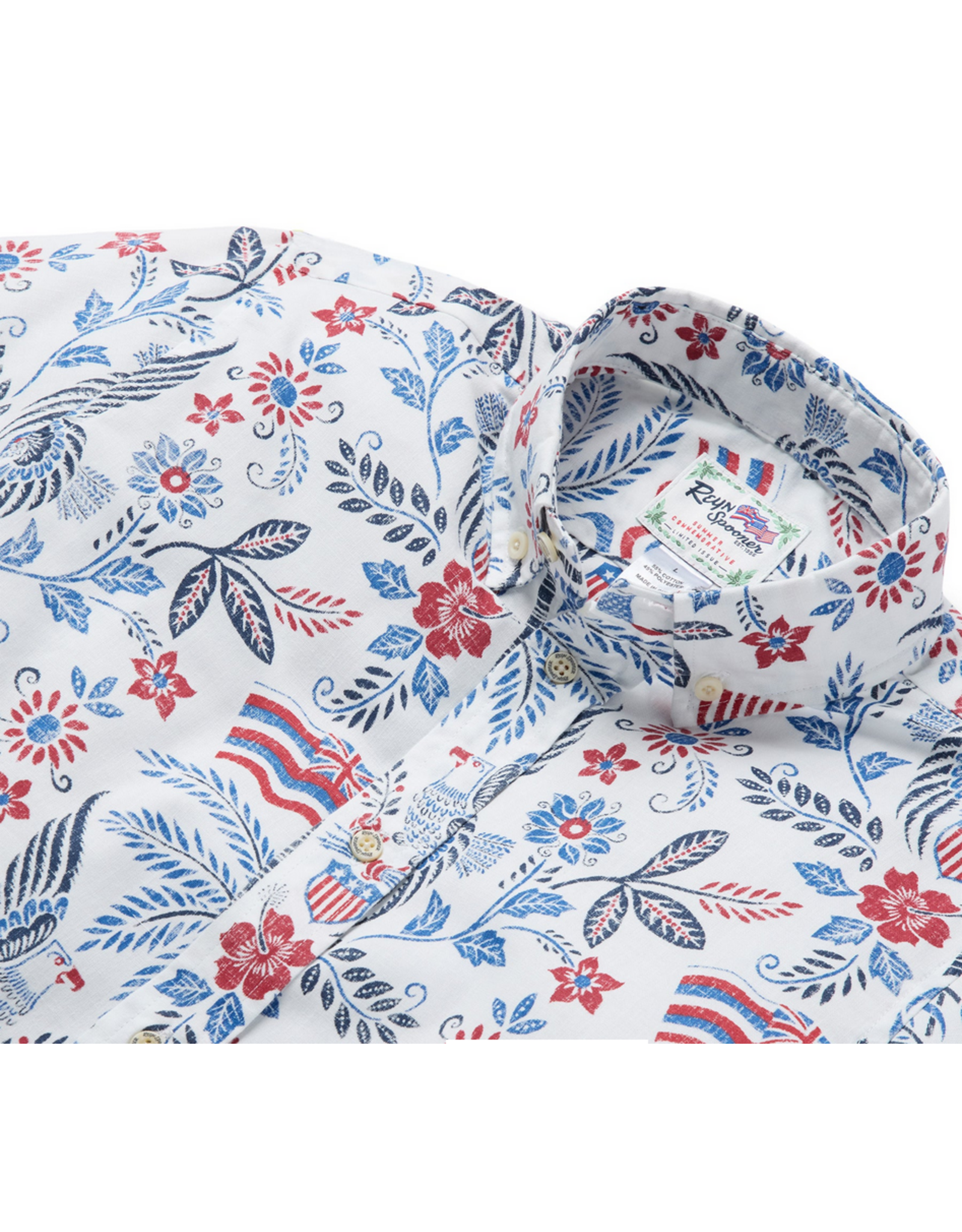 Reyn Spooner Reyn K700126026 Summer Commemorative 2026 White KBF Shirt