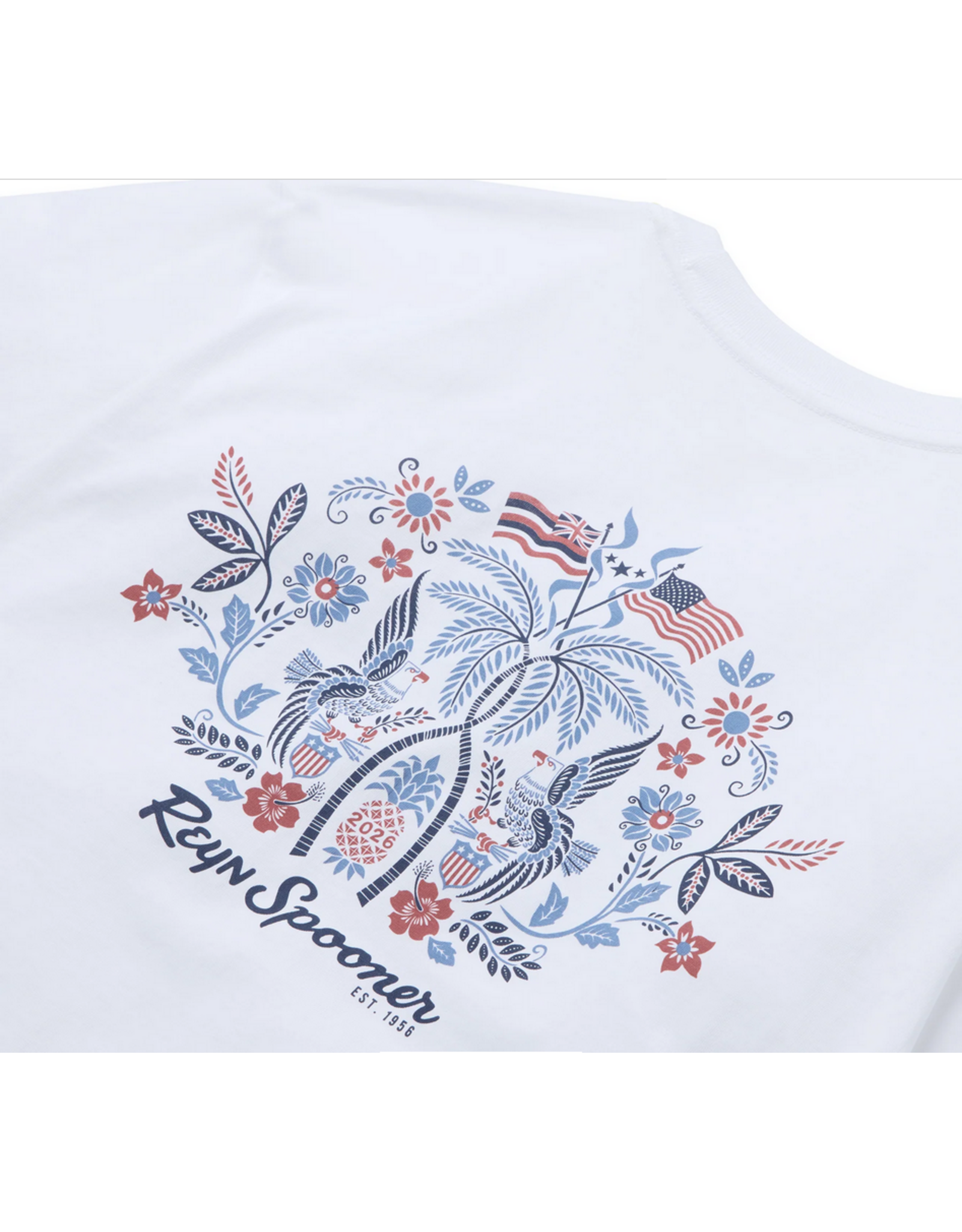 Reyn Spooner Reyn M707330126 Summer Commemorative 2026 White Tee