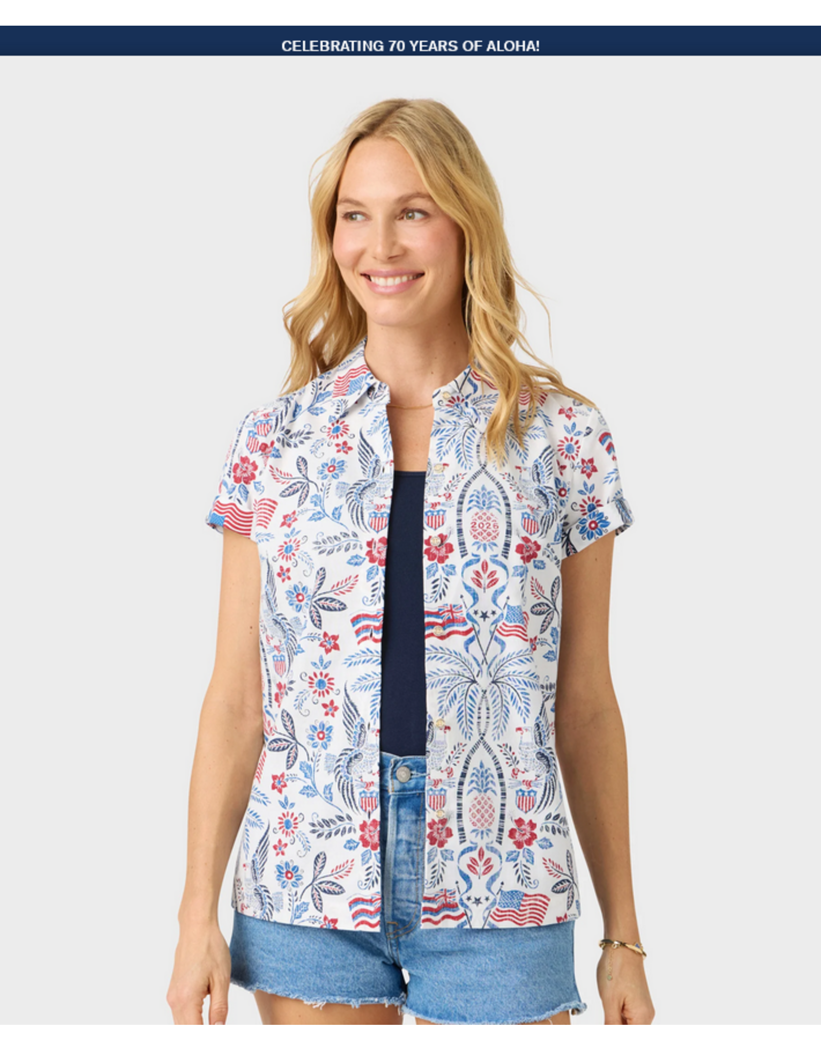 Reyn Spooner Reyn W700143126 Summer Commemorative 2026 Womens RBF White