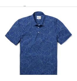 Reyn Spooner Reyn M700735226 Botanic Bliss Navy Performance Polo