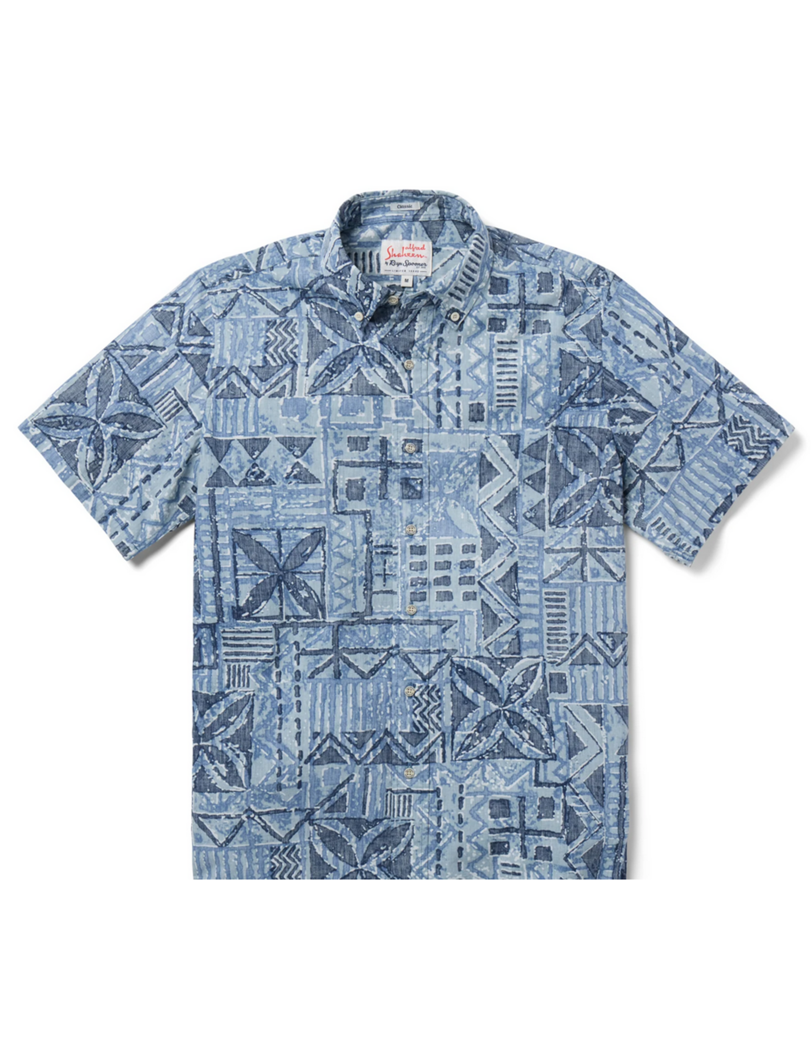 Reyn Spooner Reyn M705112526 Hawaiian Tapa Button Front