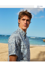 Reyn Spooner Reyn M705112526 Hawaiian Tapa Button Front