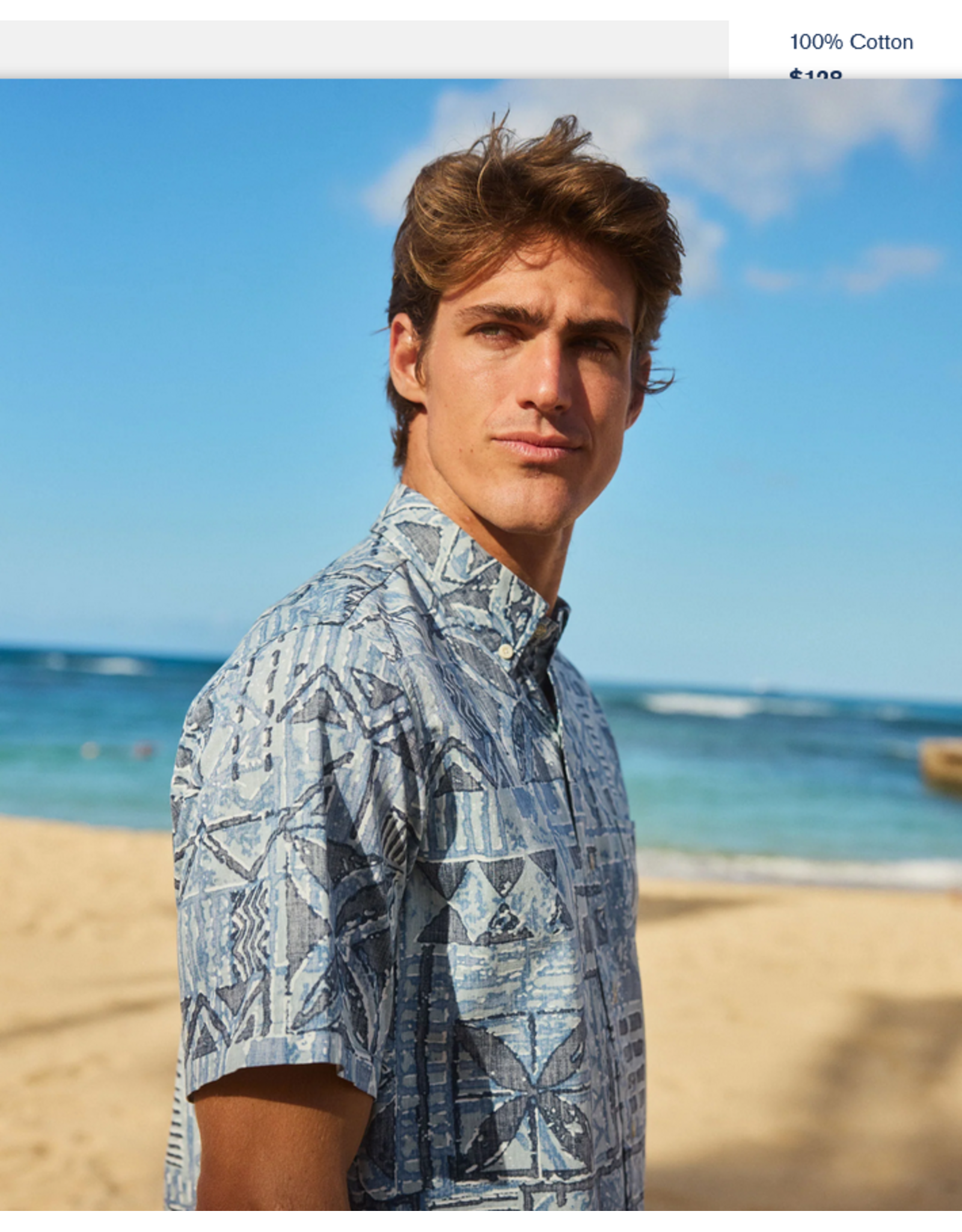 Reyn Spooner Reyn M705112526 Hawaiian Tapa Button Front