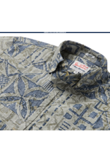 Reyn Spooner Reyn M705112526 Hawaiian Tapa Button Front
