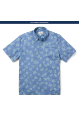 Reyn Spooner Reyn M698812526 Honu Holoholo Riviera Blue Button Front
