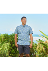 Reyn Spooner Reyn M698812526 Honu Holoholo Riviera Blue Button Front