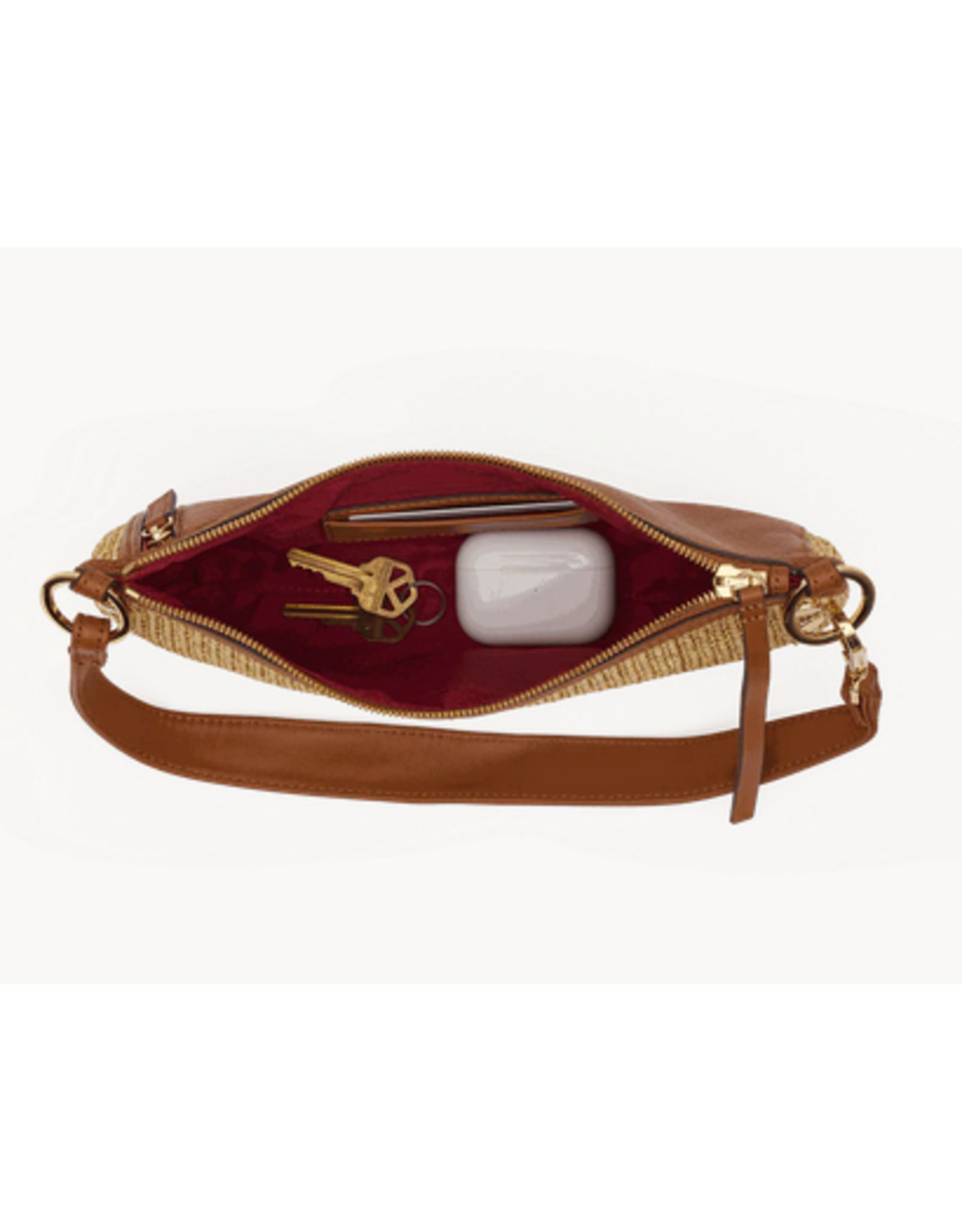 Hammitt Hammitt 17790 Kyle Cocoa Raffia Small