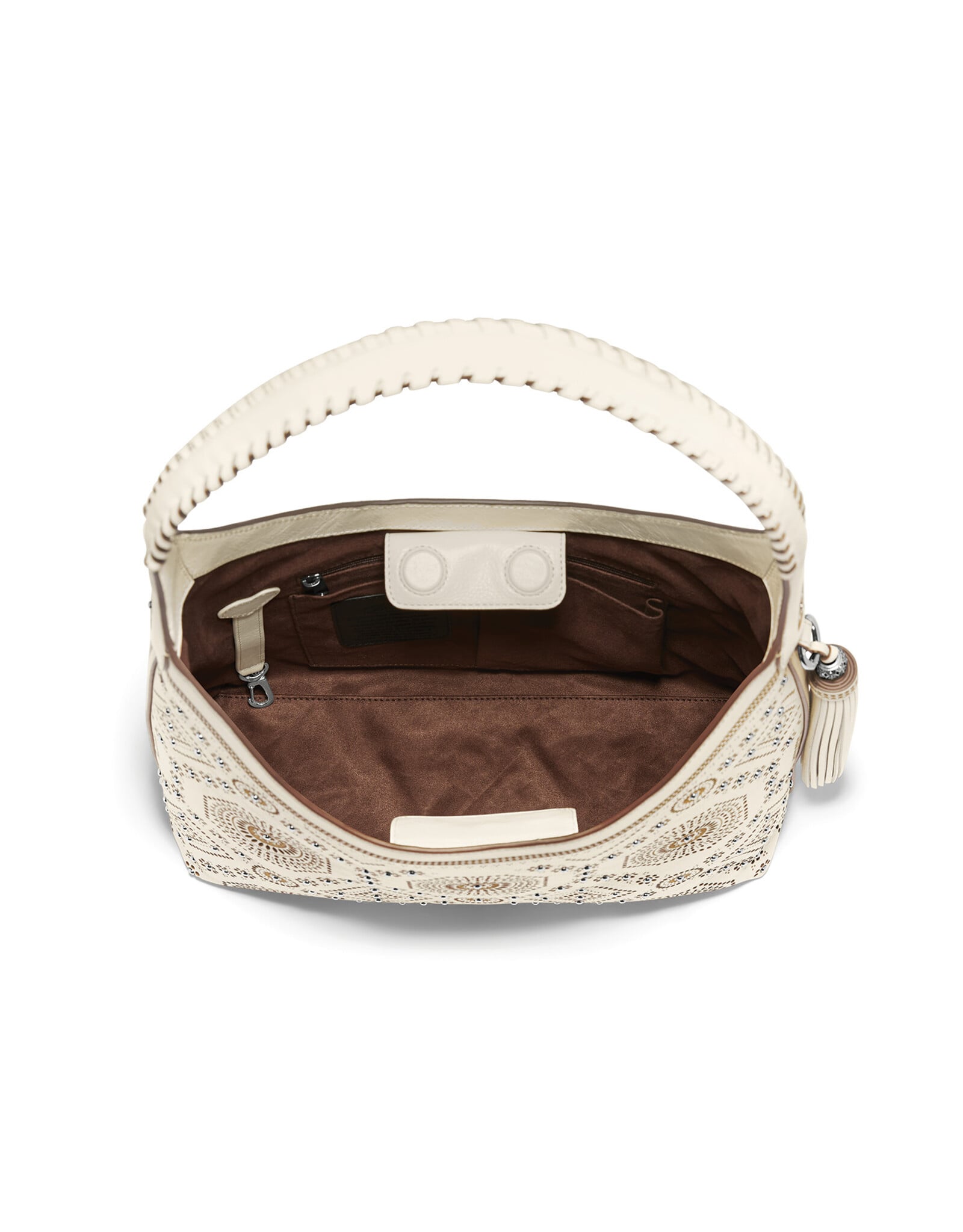 Brighton Brighton H44622 White Mosaic Hobo