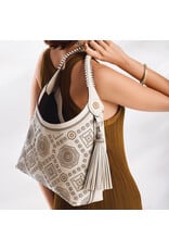 Brighton Brighton H44622 White Mosaic Hobo