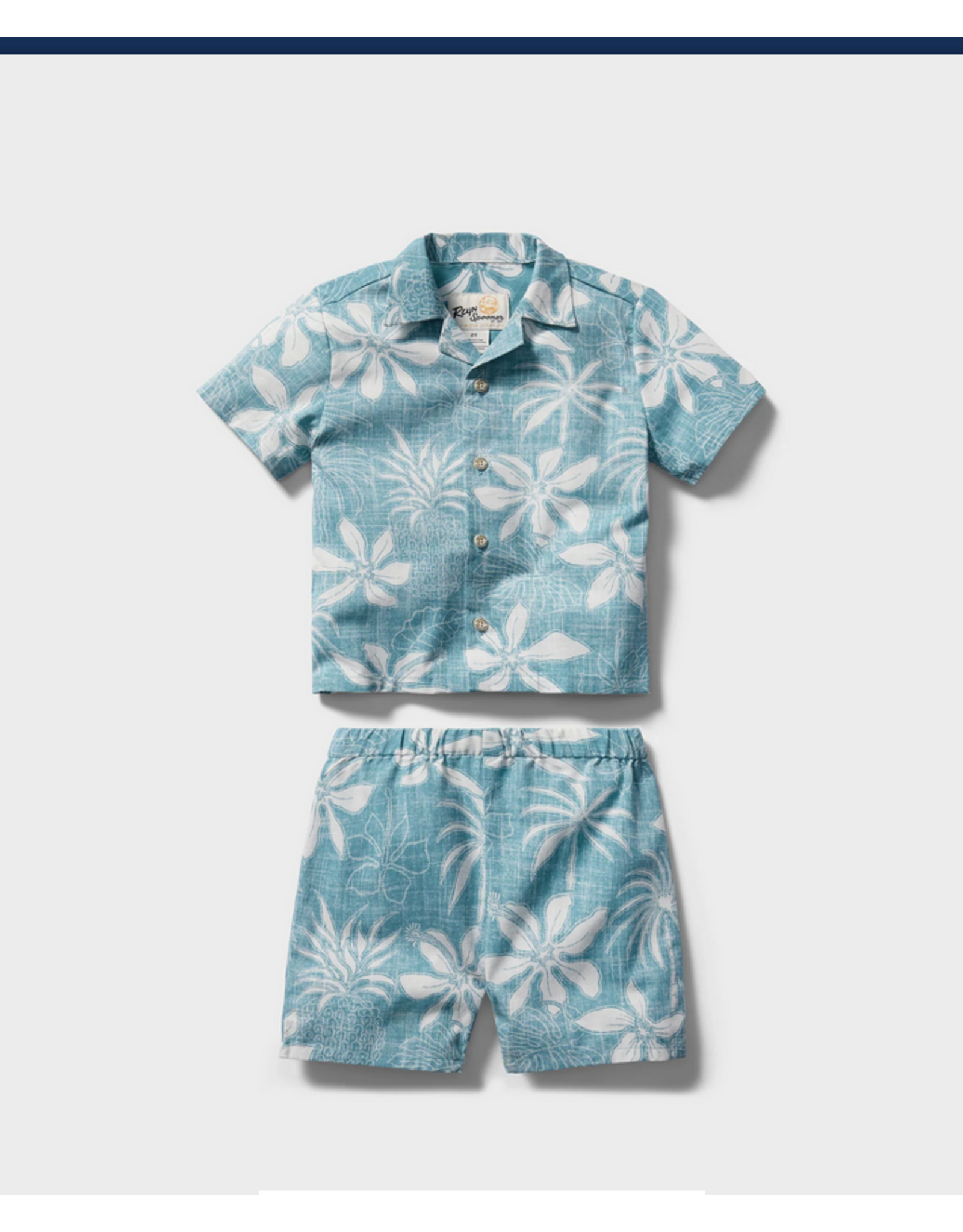 Reyn Spooner Reyn K709929026 Island Daze Toddler Cabana Set Adriatic Blue