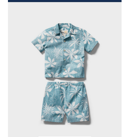 Reyn Spooner Reyn K709929026 Island Daze Toddler Cabana Set Adriatic Blue