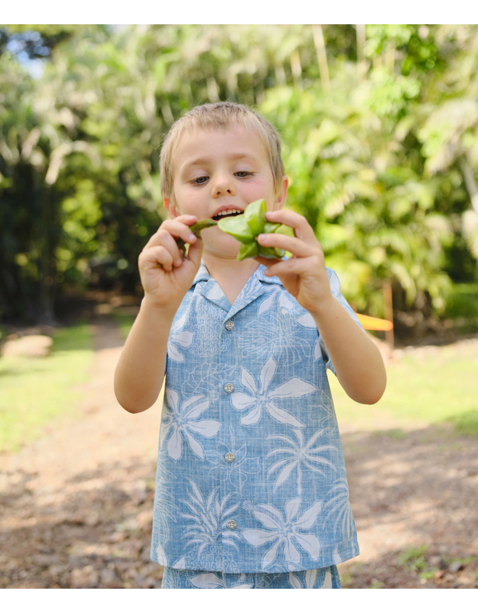 Reyn Spooner Reyn K709929026 Island Daze Toddler Cabana Set Adriatic Blue