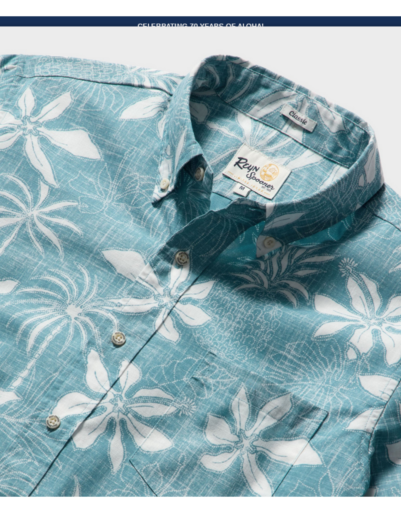 Reyn Spooner Reyn M709912526 Island Daze BF Adriatic Blue