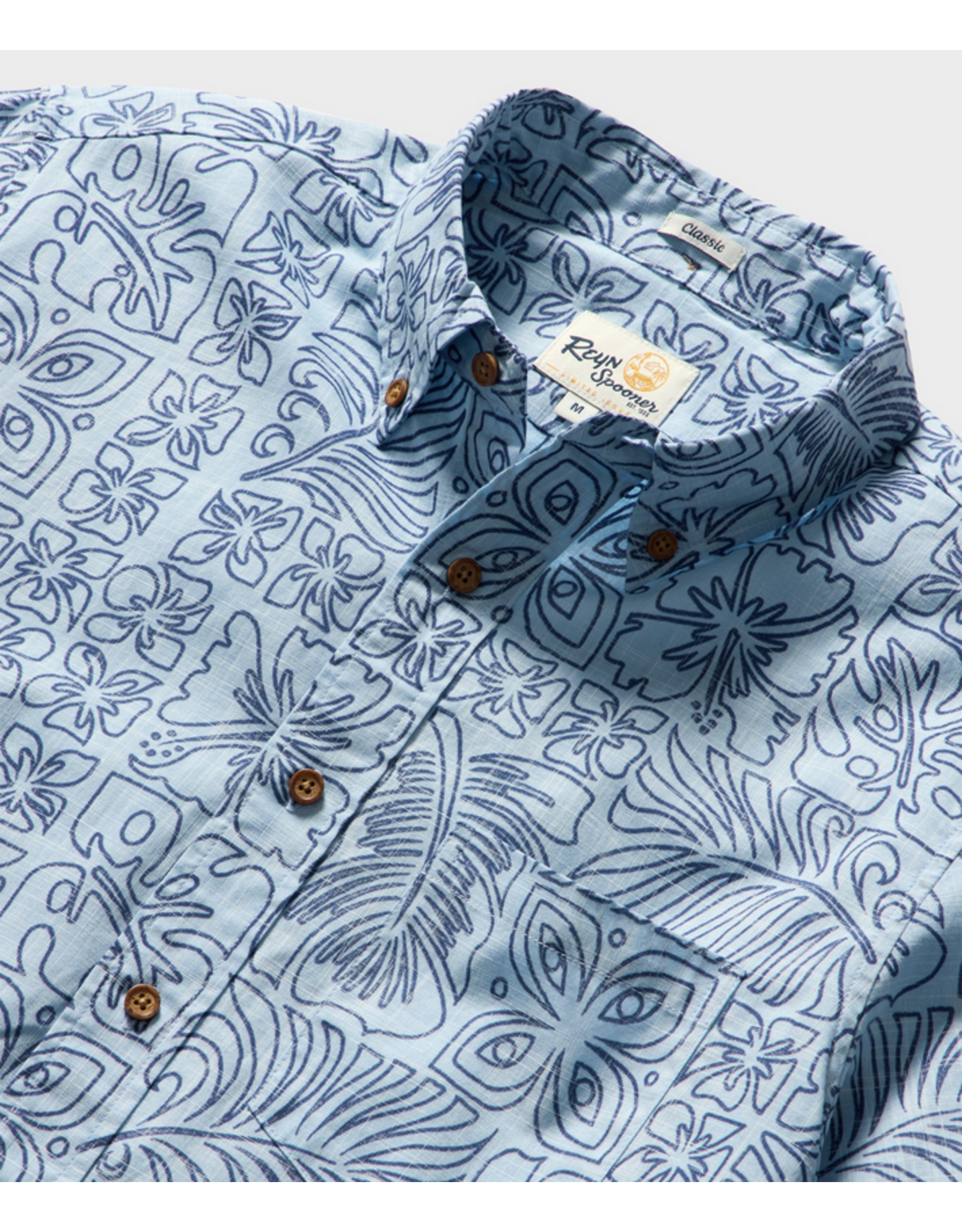 Reyn Spooner Reyn M730212526 Retro Tapa BF Chambray